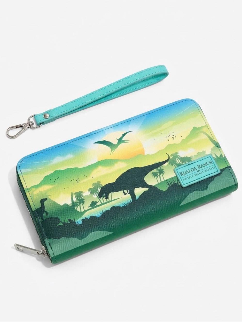 Jurassic Park Kualoa Ranch Wristlet Wallet Hawaii